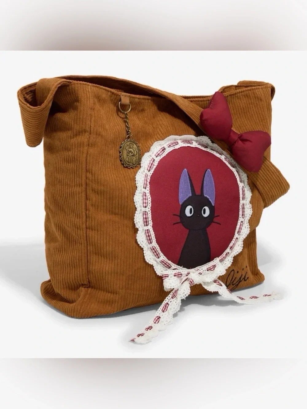 NWT Studio GHIB Kiki delivery cameo corduroy messenger bag - Picture 2 of 8